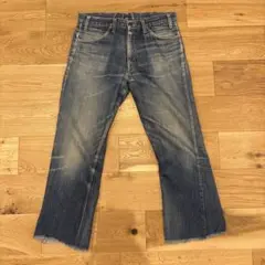 70s ビンテージ Levi's オリジナル リーバイス　646 フレア　縦落ち