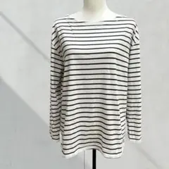 ZARA 細ボーダー ロンT 長袖カットソー ゆったり トップス L 春秋