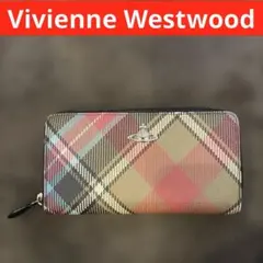 Vivienne Westwood 長財布 タータンチェック　オーブのサムネイル
