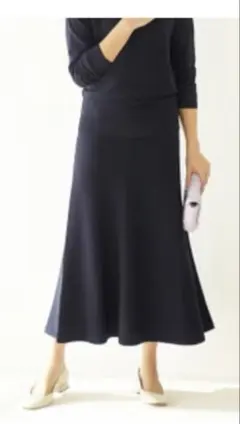 光沢 ロングスカート