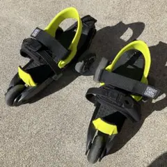 インラインスケート ブラック/イエロー ベルクロ