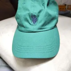 ポロ刺繍 緑のベースボールコットンキャップ