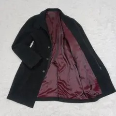 ✨極美品✨タケオキクチ　ウールコート　スタンドカラー　ダークグレー　3