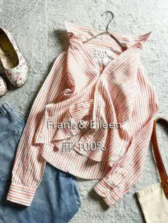 【Frank&Eileen】BARRY マルチストライプ レギュラーカラーシャツ