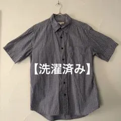 【R NEW BOLD】メンズ シャツ ポロシャツ チェック柄 半袖 Lサイズ