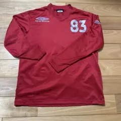 UMBRO 赤 長袖 Tシャツ サイズ140