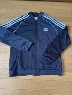 アディダスオリジナルス　ジャージ上　140サイズ　黒×白ライン