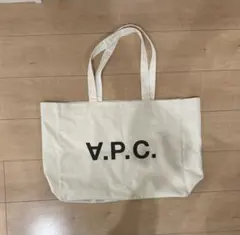 【大容量】美品 A.P.C アーペーセー トートバッグ キャンバス　ホワイトのサムネイル
