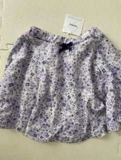 BeBeラベンダー 花柄スカート 120cm