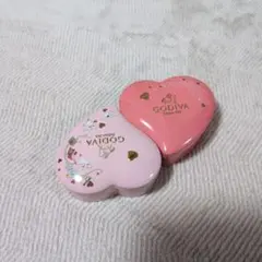 GODIVA ゴディバ ハート缶 2個セット 空き缶