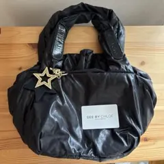 【SeeByChloé】ハンドバッグ ブラック星型チャーム付き　y2kのサムネイル
