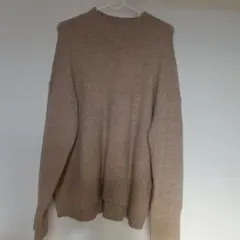 ハイネック ニット ベージュ 長袖