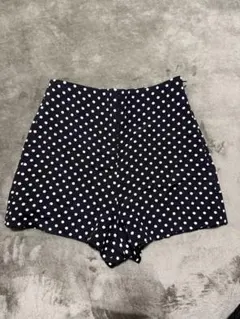 ZARA ドット柄 ハイウエスト ショートパンツ XS 美品のサムネイル
