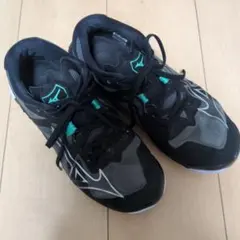 Mizuno バレーボールシューズ ブラック/グレー/ターコイズ