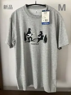 新品mont-bell モンベル WIC.T 森の演奏 Tシャツ ライトグレーM