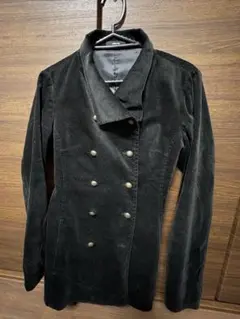 COMME CA ISM コーデュロイジャケット ブラック