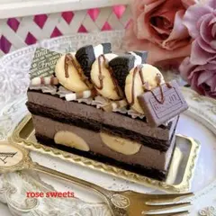 フェイクスイーツ♡チョコバナナショートケーキ♡