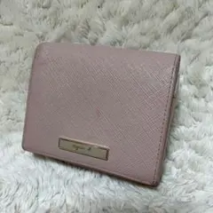 Agnes b アニエスベー　ピンク　折り財布　レザーのサムネイル
