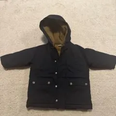 プチバトー　ネイビー ボア裏地 フードコート