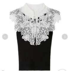 snidel レースカラーノースリニット スナイデル ノースリーブ