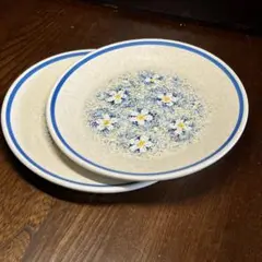 ミッドセンチュリーモダン　レノックス　霧の滴　プレート16cm ペア２枚　USA