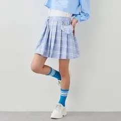 バイラビット　インパンつきハートポシェットチェックプリーツスカート キッズ