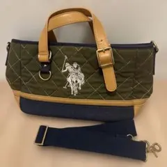 US POLO ASSNキルティングトートバッグ