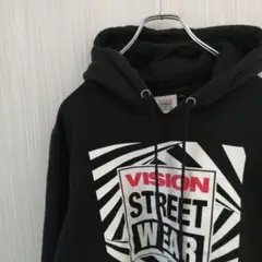 VISION STREET WEAR　パーカー　フーディー　ブラックのサムネイル