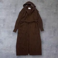 ★美品◆アダムエロペ◆フーディロングカーディガン