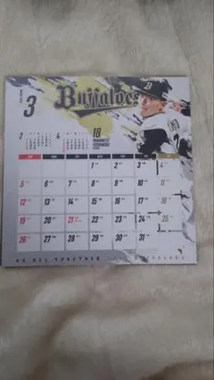 山本由伸3月 オリックス・バファローズ 2013年 卓上カレンダー