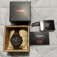 TIMEX クォーツ 時計 ブラウンレザーのサムネイル