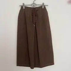 マジェスティックレゴン　ブラウン フレアスカート 調整可能ウエストのサムネイル