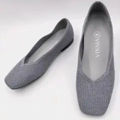 人気・未使用品✨️VIVAIA マーゴット洗える35 フラット グレー スクエア