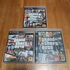 PS3 グランドセフトオート Ⅳ Ⅴ リバティーシティ 3本セット GTA