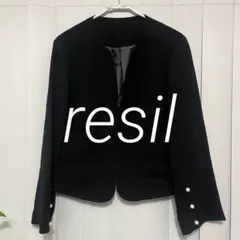 resilレジル【新品タグ付】ヤマダヤ袖パール付ブラックフォーマルジャケット