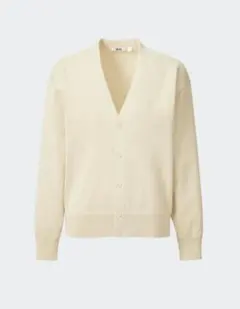 UNIQLO U Vネックカーディガン beige L 【美品】