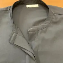 ディスコート　ノーカラースキッパーシャツ　ネイビー【M】