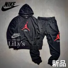【Ｓサイズ】NIKE上下セットアップ　ジョーダン　黒赤　ブラック　JORDAN