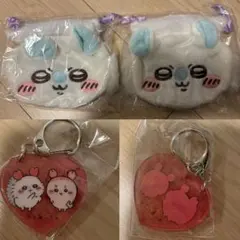 おかお巾着モモンガ2個とアクリルキーホルダー古本屋