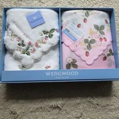 ぺったん師匠様専用WEDGWOOD 刺繍入りハンカチ 2枚セット