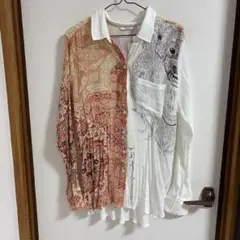デシグアル　ユニークデザイン長袖シャツ