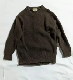 Mila Owen ブラウン Vネックセーター