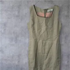 3246 ANN TAYLOR アンテイラー　ワンピース　ノースリーブ　リネン