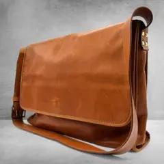 SOMES SADDLE メッセンジャーバッグ 本革 A4 ブラウン 2606のサムネイル