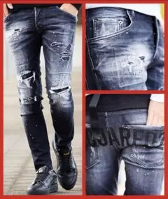 【美品 希少】DSQUARED2 SKATER スケーター 48 濃紺 DSQUARED2 【国内正規品】【DSQUARED2/ディースクエアード