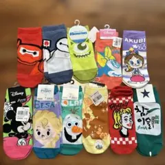 キャラクターアンクルソックスまとめ売り11点