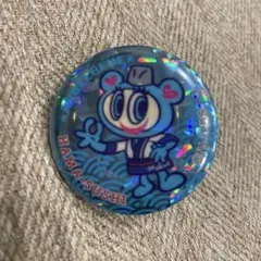 はま寿司 ANGELBLUE ラメ入りクリップ缶バッチ シークレットデザイン