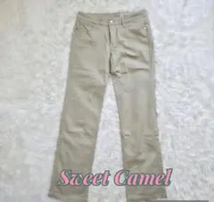Sweet Camel スイートキャメル ストレートパンツ ベージュ ストレッチのサムネイル