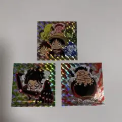 ワンピース ルフィホログラムシール3枚セット