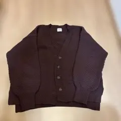 coen ダークブラウン カーディガン Mサイズ